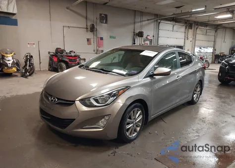 2014 Hyundai Elantra Se из США, поврежденный, VIN 5NPDH4AE2EH519346